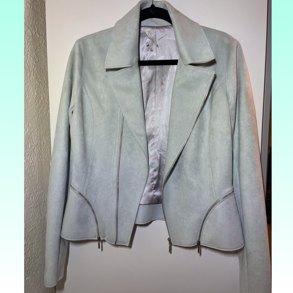 T Tahari Jacket, size: M, Light Blue